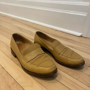 Chanel Tan Loafers